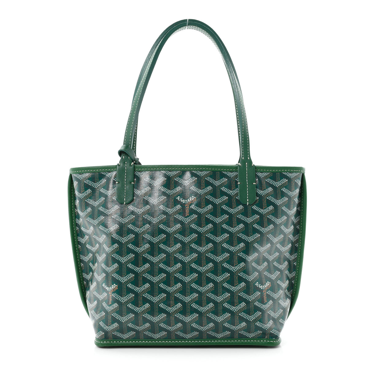 Goyardine Reversible Mini Anjou Green