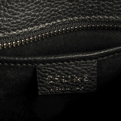 Celine Drummed Calfskin Nano Luggage Black 6 of 7
