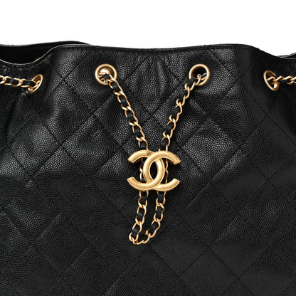 Chanel Caviar Quilted Medium Chanel 25 Handbag Black 9 of 11