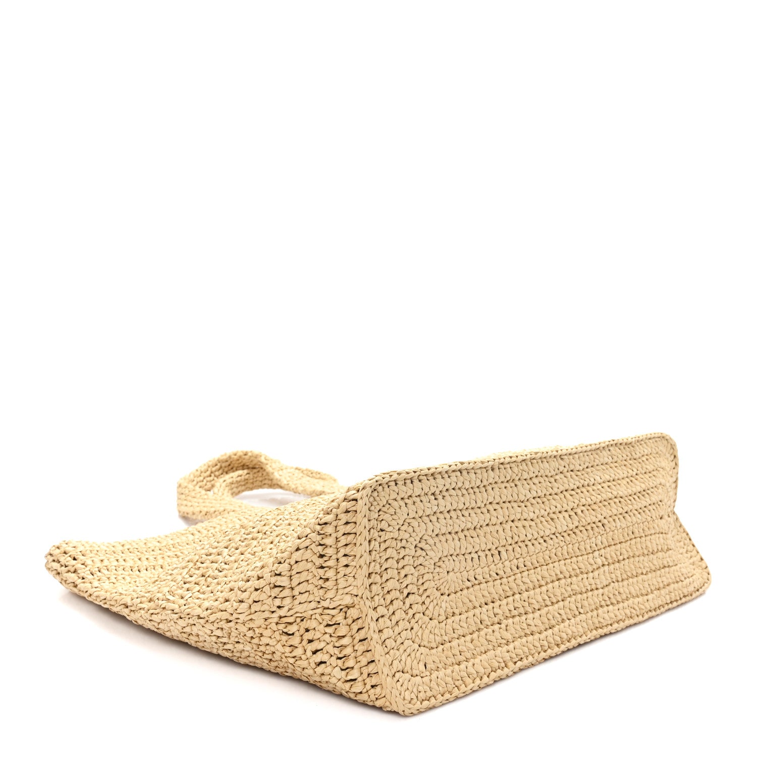Saint Laurent Raffia Rive Gauche Tote Natural 4 of 10