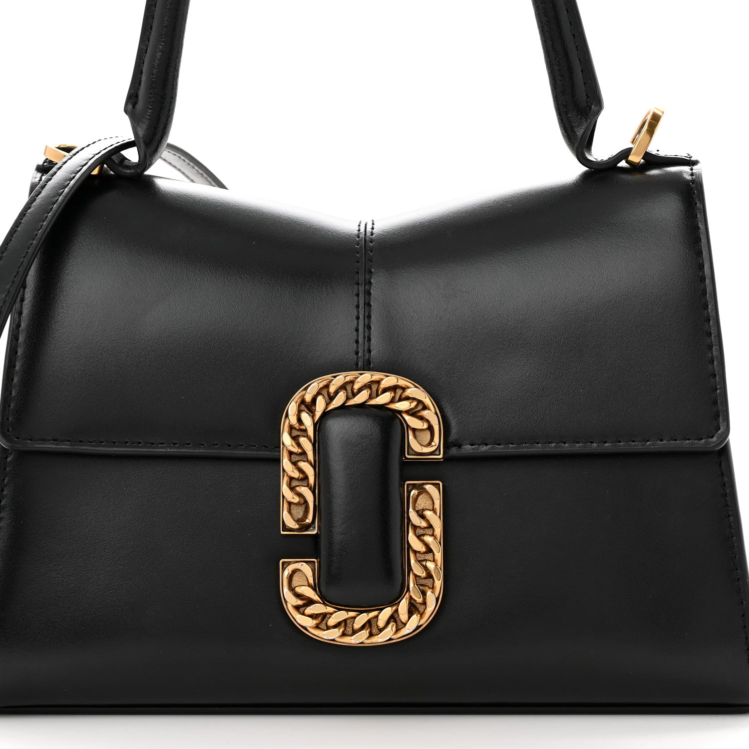 Marc Jacobs Calfskin St. Marc Shoulder Bag Black 8 of 14