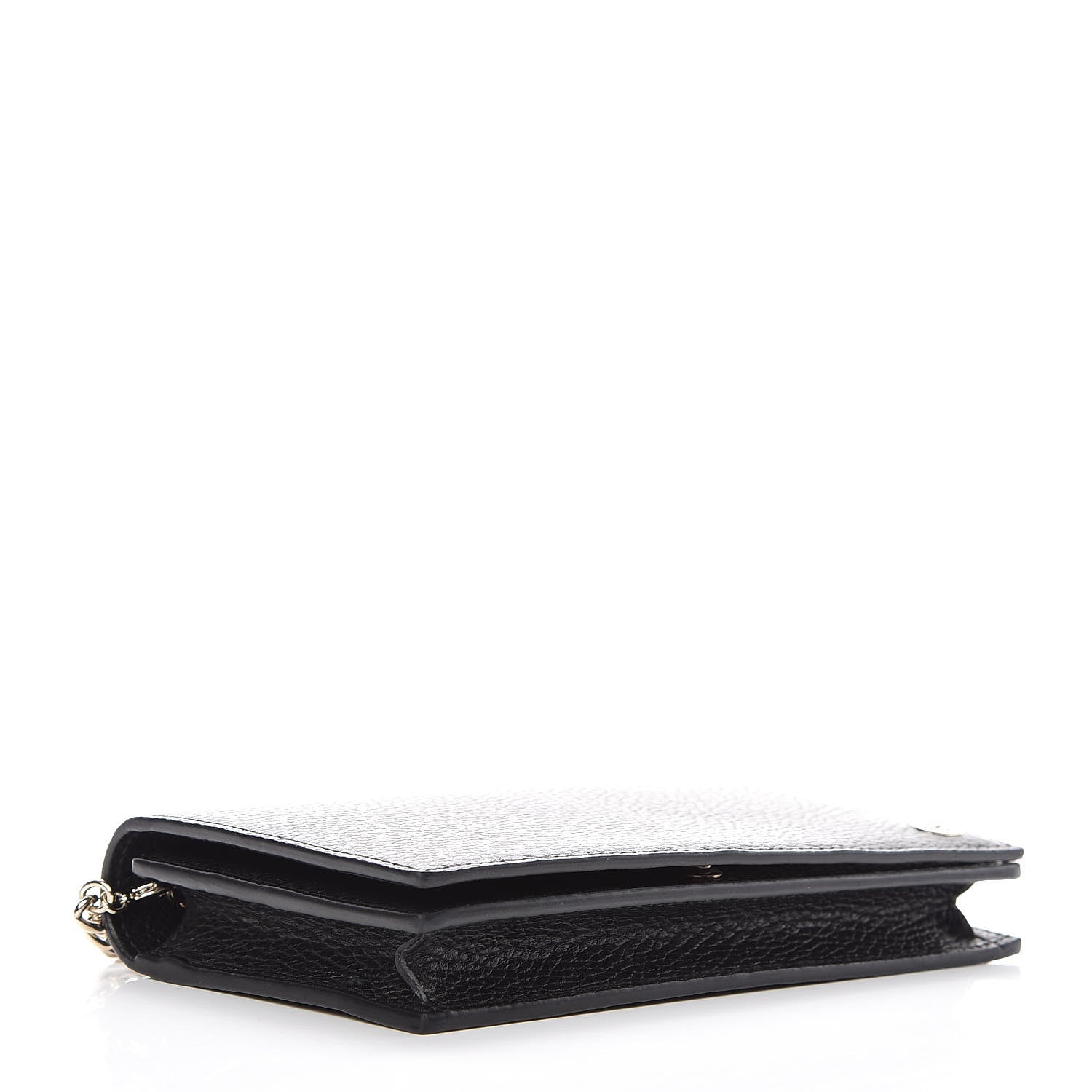 Gucci Dollar Calfskin Medium Betty Chain Wallet Black 4 of 10