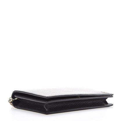 Gucci Dollar Calfskin Medium Betty Chain Wallet Black 4 of 10
