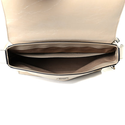 Givenchy Creased Patent Calfskin Medium ID Flap Beige 4 of 6