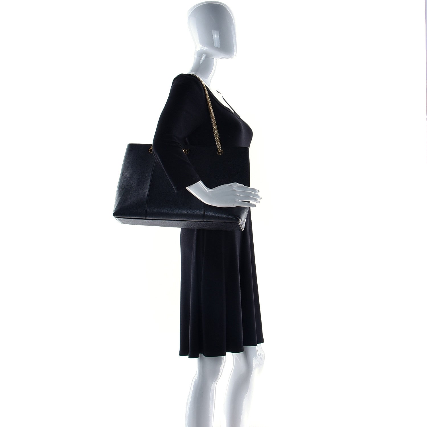 Chanel Grained Calfskin Bijoux Chain Shoulder Bag Black 3 of 17
