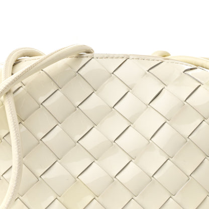Bottega Veneta Patent Nappa Intrecciato Mini Loop Camera Bag White 7 of 10