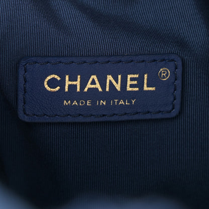 Chanel Cotton Canvas Large CC Embrace Hobo Navy 7 of 11