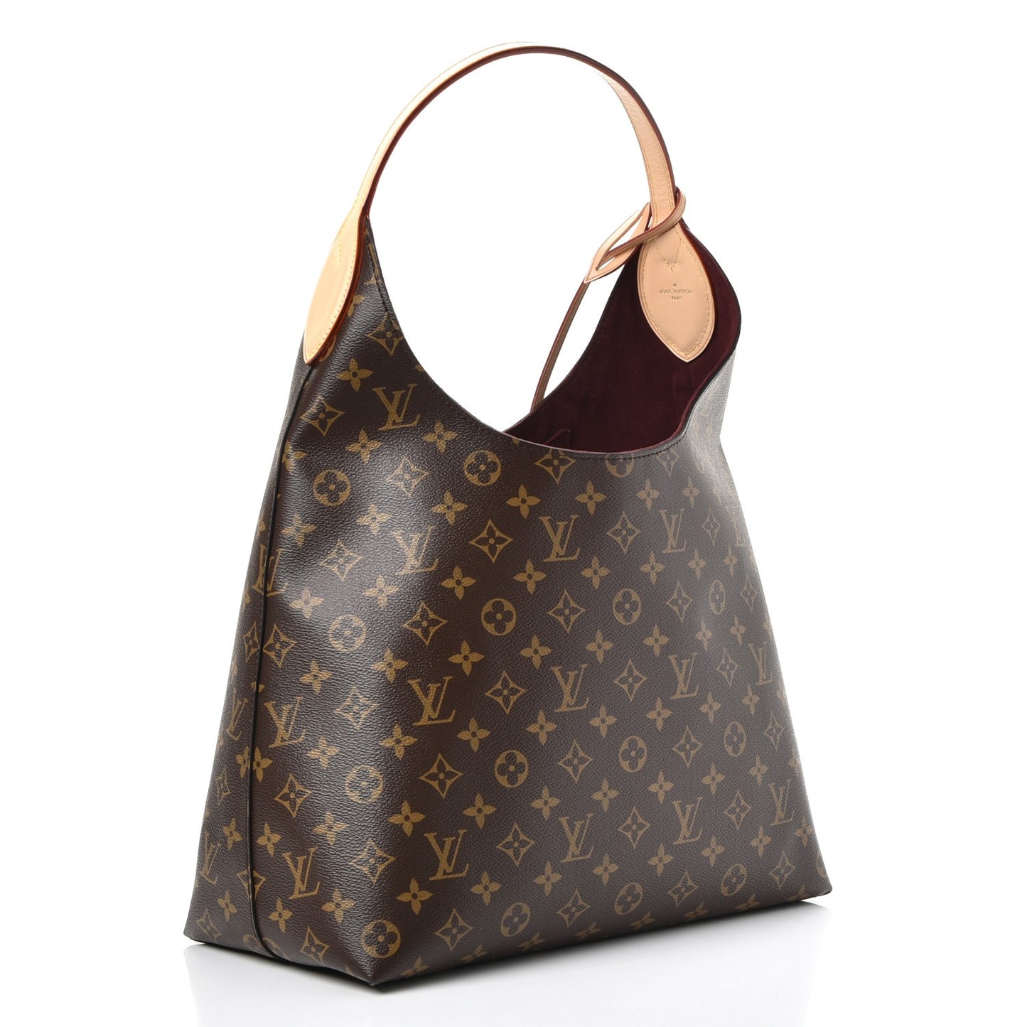 Monogram Flower Hobo Beige