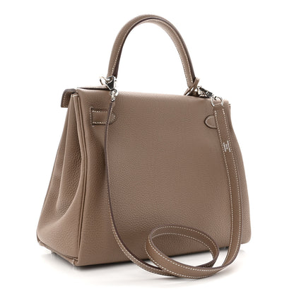 Hermes Togo Kelly Retourne 28 Etoupe 3 of 10