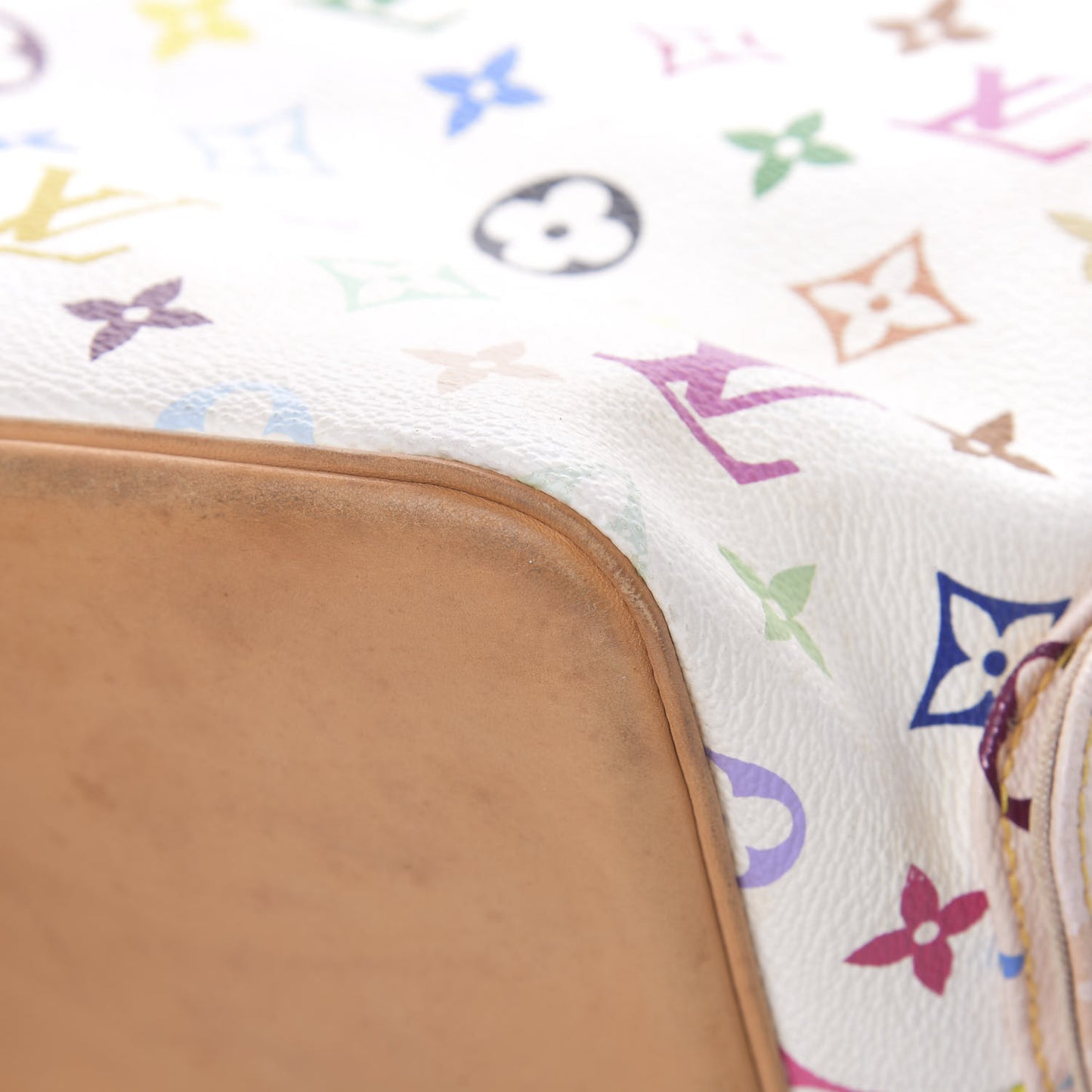 Monogram Multicolor Petit Noe White