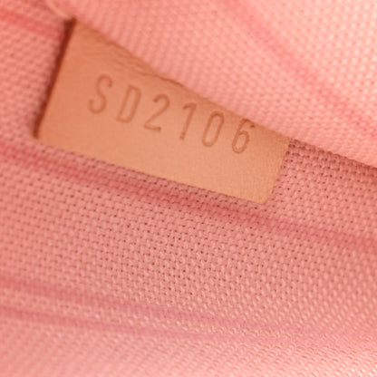 Louis Vuitton Damier Azur Neverfull MM GM Pochette Rose Ballerine 7 of 7