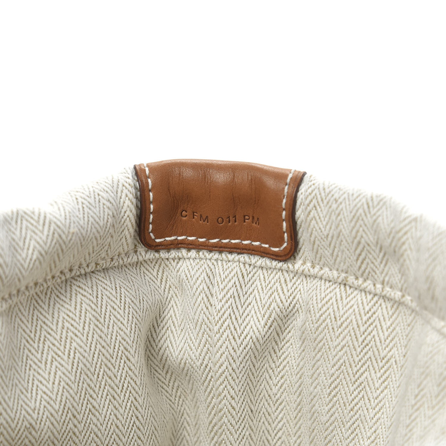 Hermes Canvas Barenia Fourbi 20 PM Pouch Naturel Fauve 6 of 10