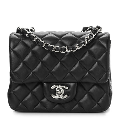 Chanel Lambskin Quilted Mini Square Flap Black 1 of 10