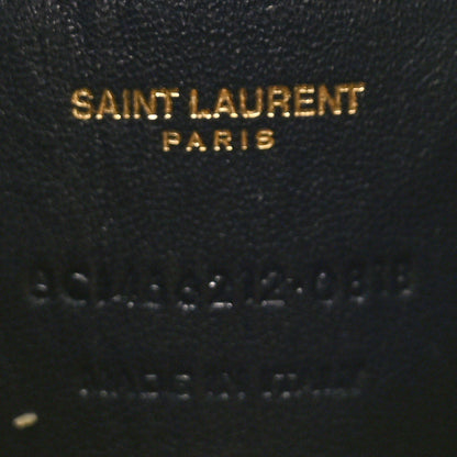 Saint Laurent Smooth Calfskin Heart Monogram Love Box Crossbody Black 6 of 8