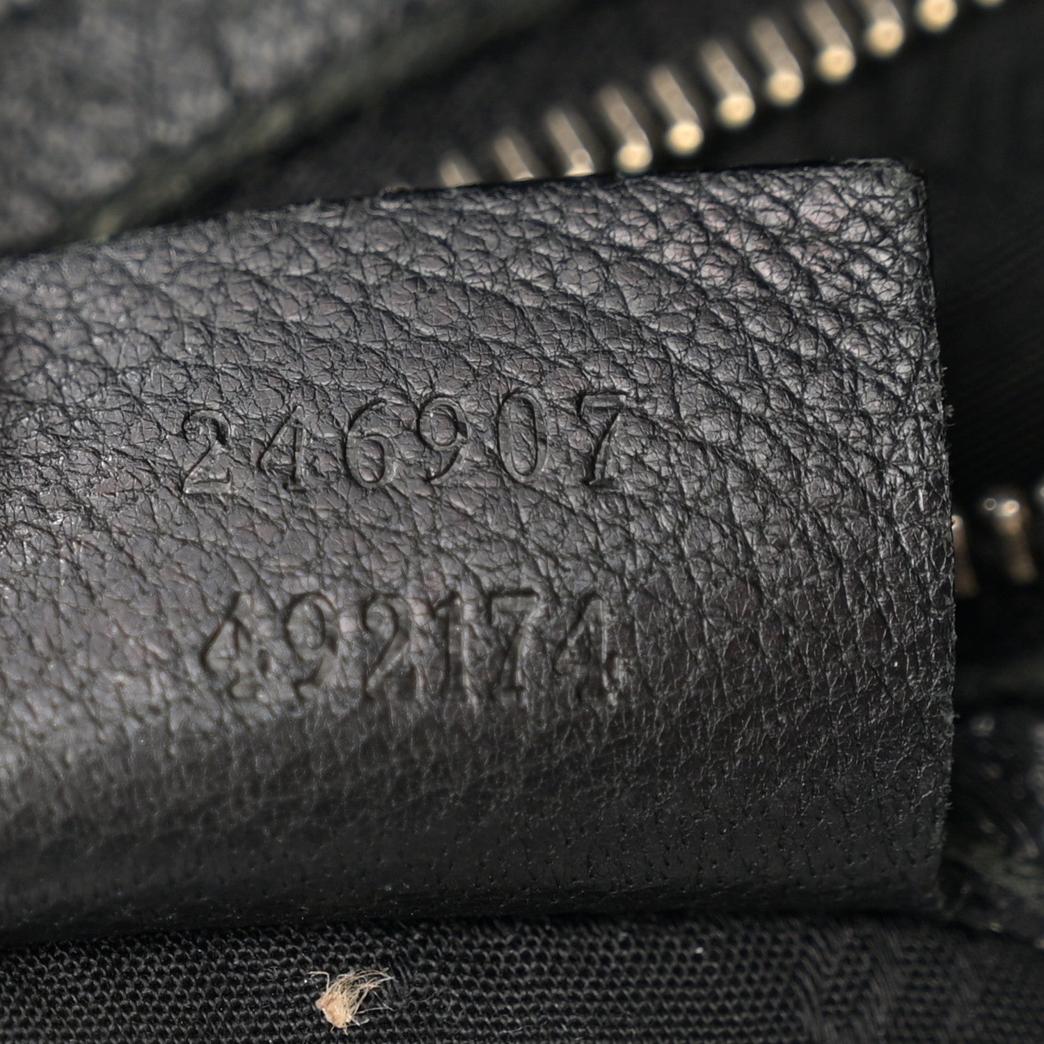 Gucci Pebbled Calfskin Medium New Jackie Shoulder Bag Black 7 of 14