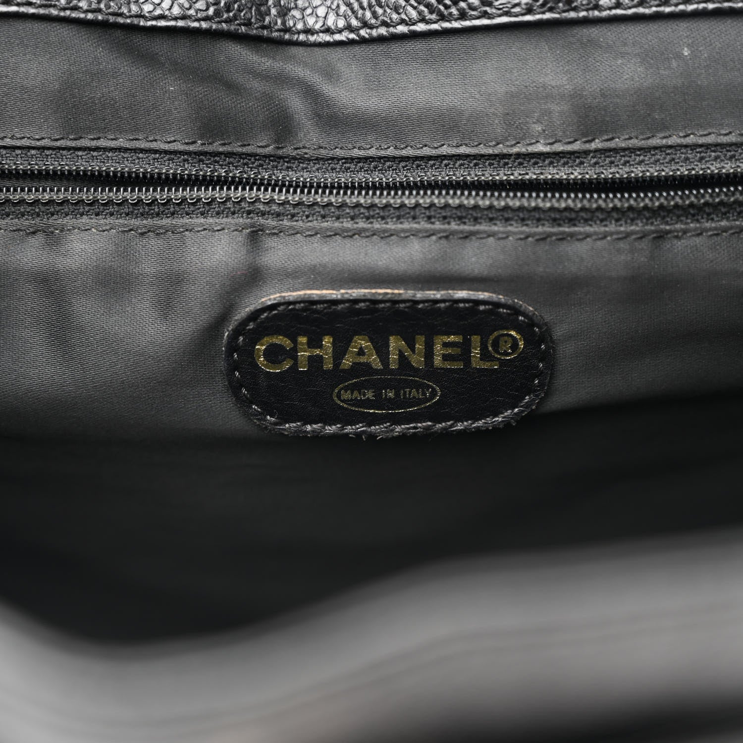 Chanel Caviar CC Shopper Tote Black 7 of 20