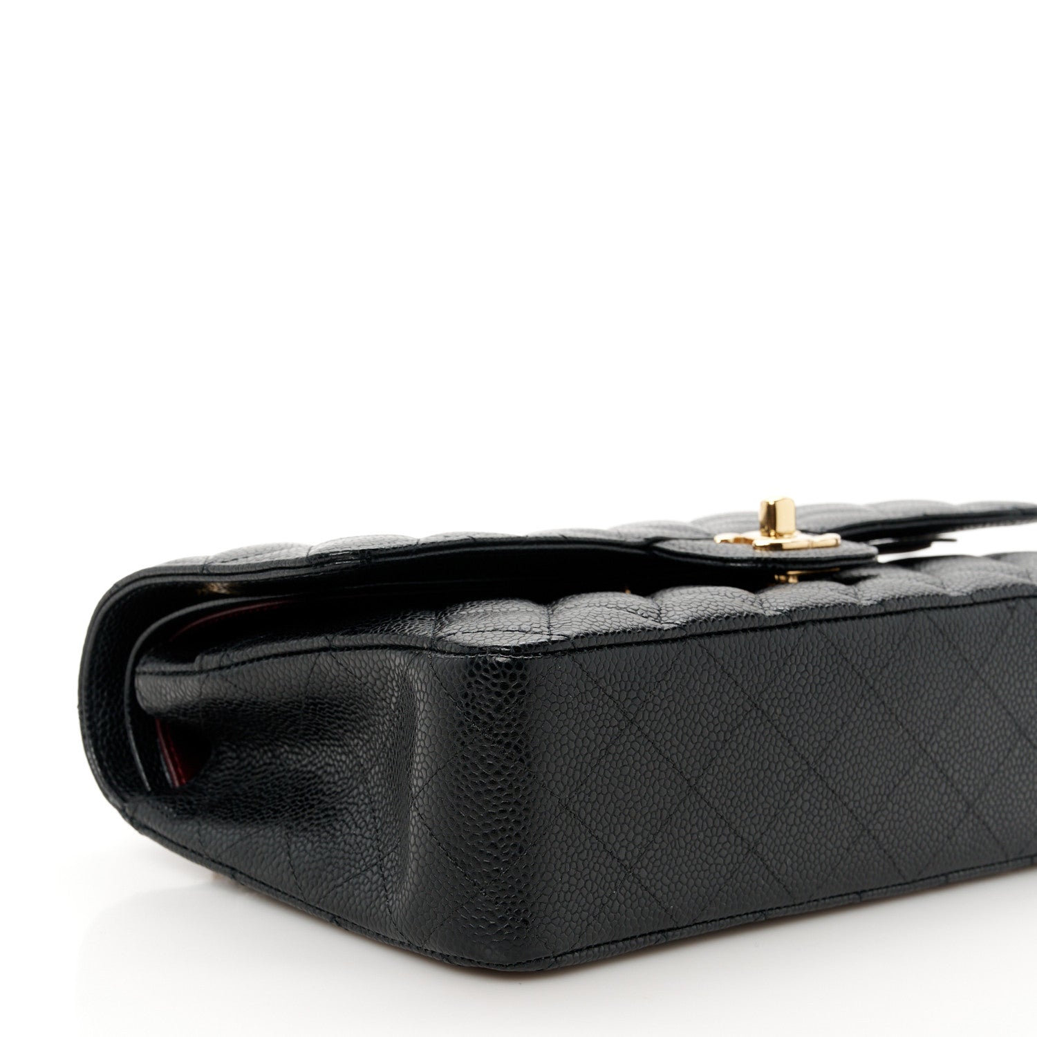 Chanel Caviar Quilted Medium Double Flap Black 10 of 12