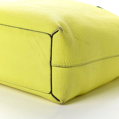Burberry Grainy Calfskin Remington Tote Neon Yellow 7 of 14