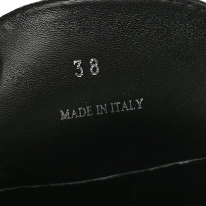 Prada Natural Calfskin Metal Triangle Logo 45mm Clogs 38 Black 8 of 12