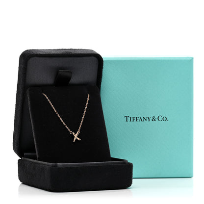 Tiffany 18K Rose Gold Mini Paloma Picasso Graffiti X Pendant Necklace 5 of 5