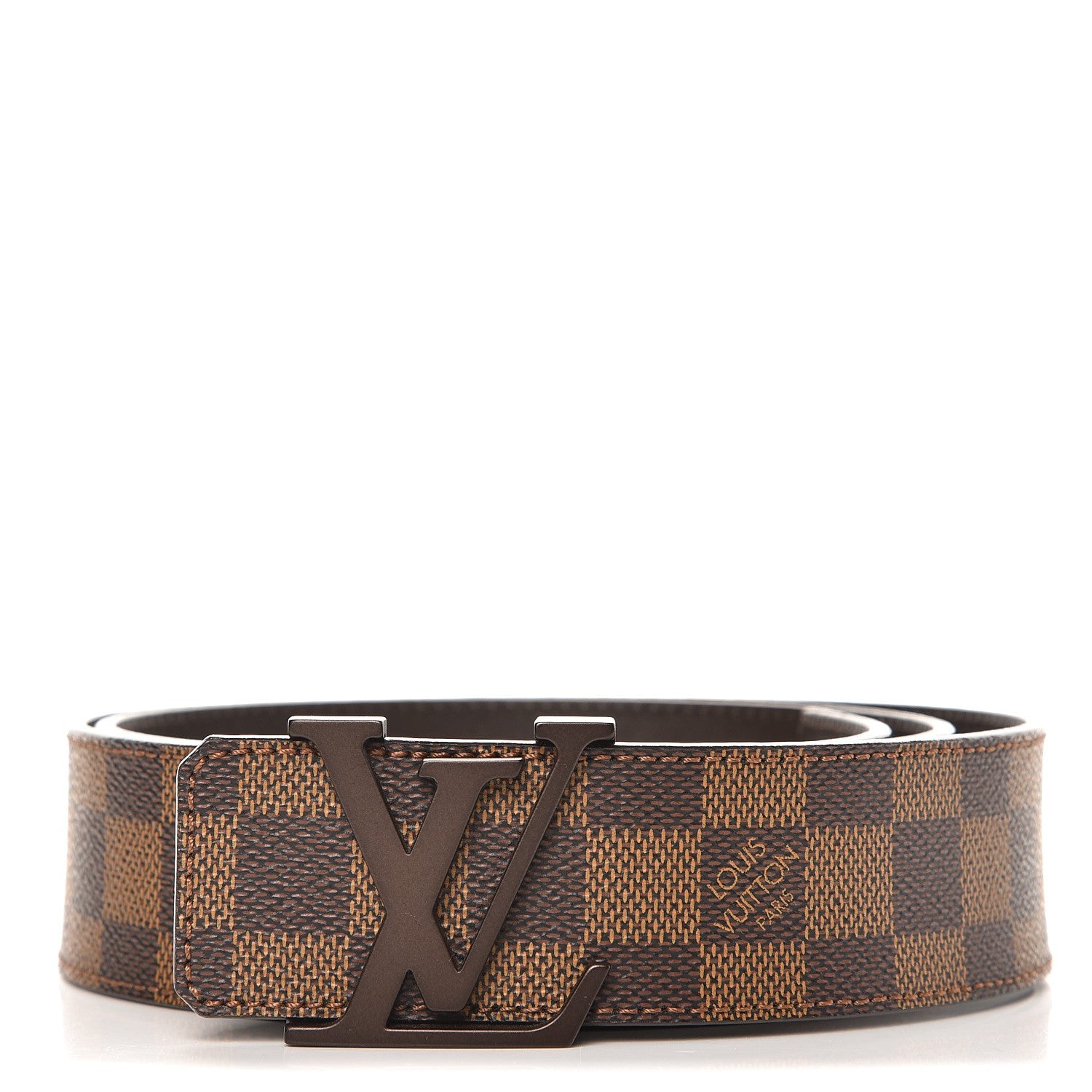 Louis Vuitton Damier Ebene 40mm LV Initiales Belt 95 38 2 of 6