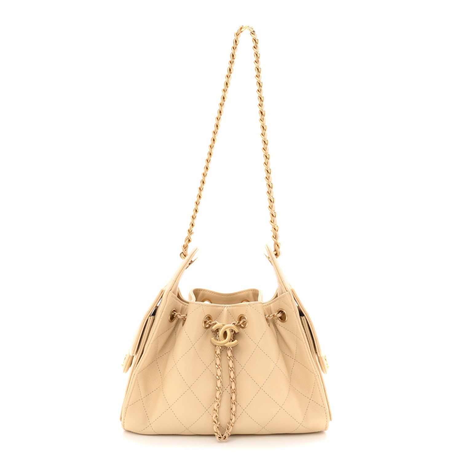 Chanel Caviar Quilted Mini Chanel 25 Handbag Beige 1 of 11