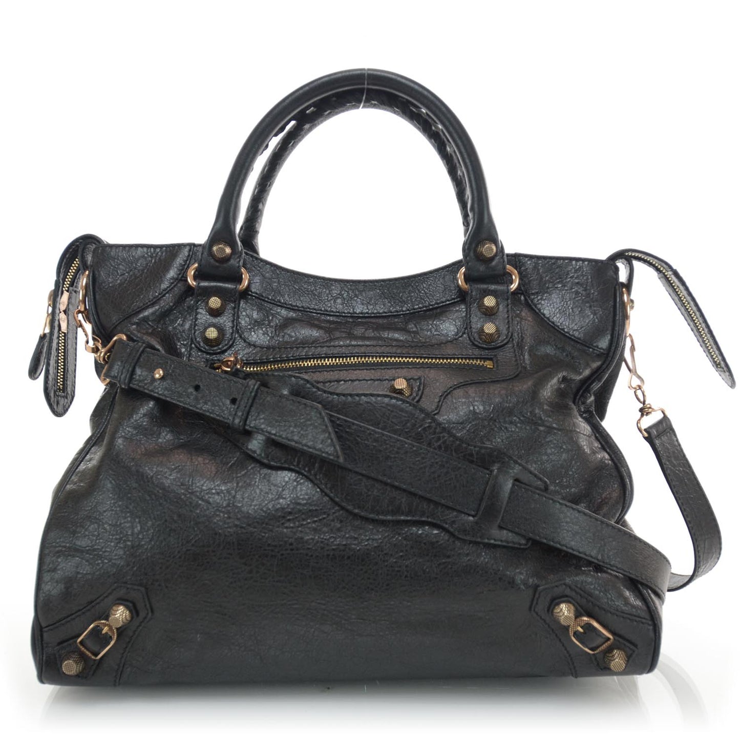 Agneau Giant 12 Rose Gold Hardware Velo Black
