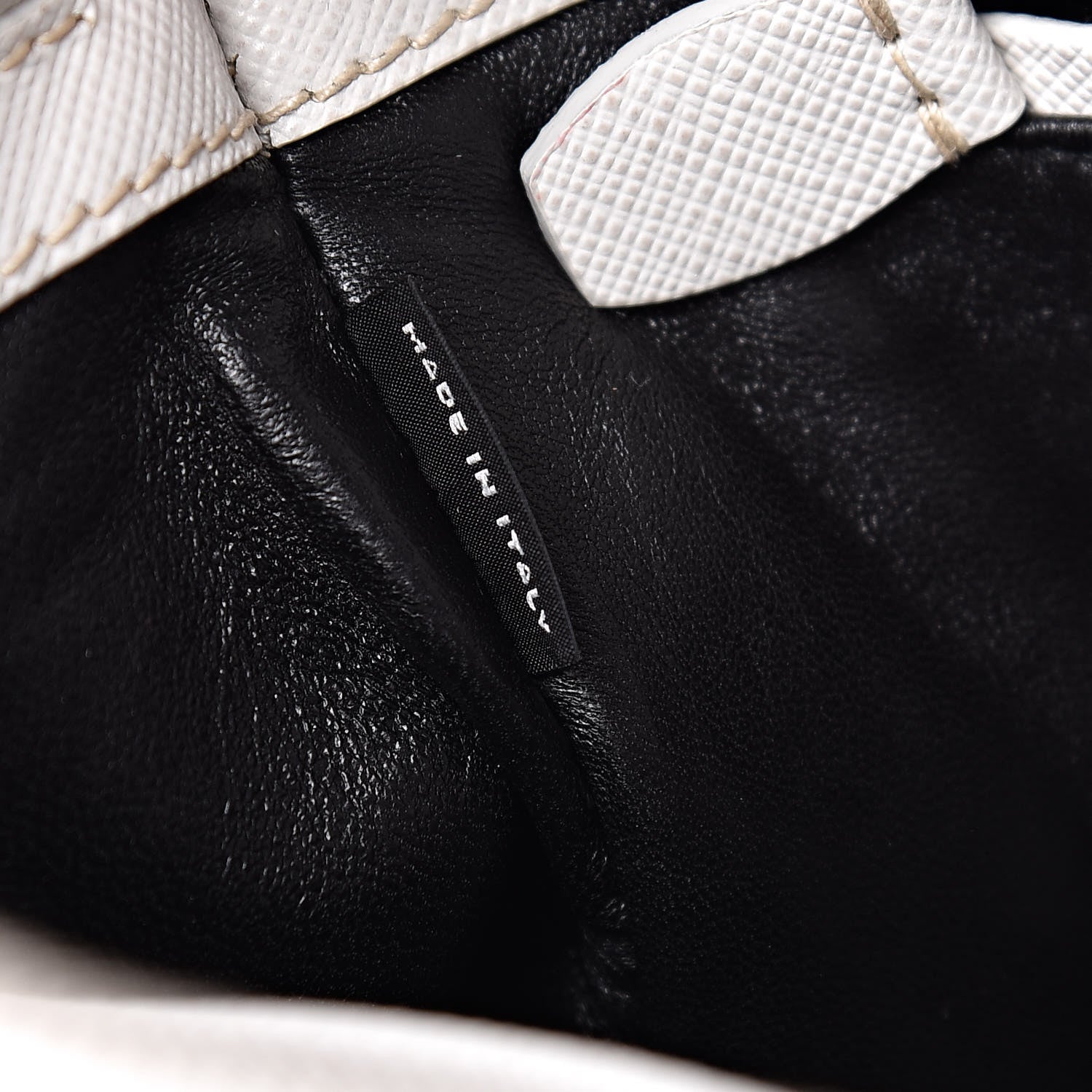 Prada Saffiano Small Galleria Double Zip Tote Talco Black 7 of 16