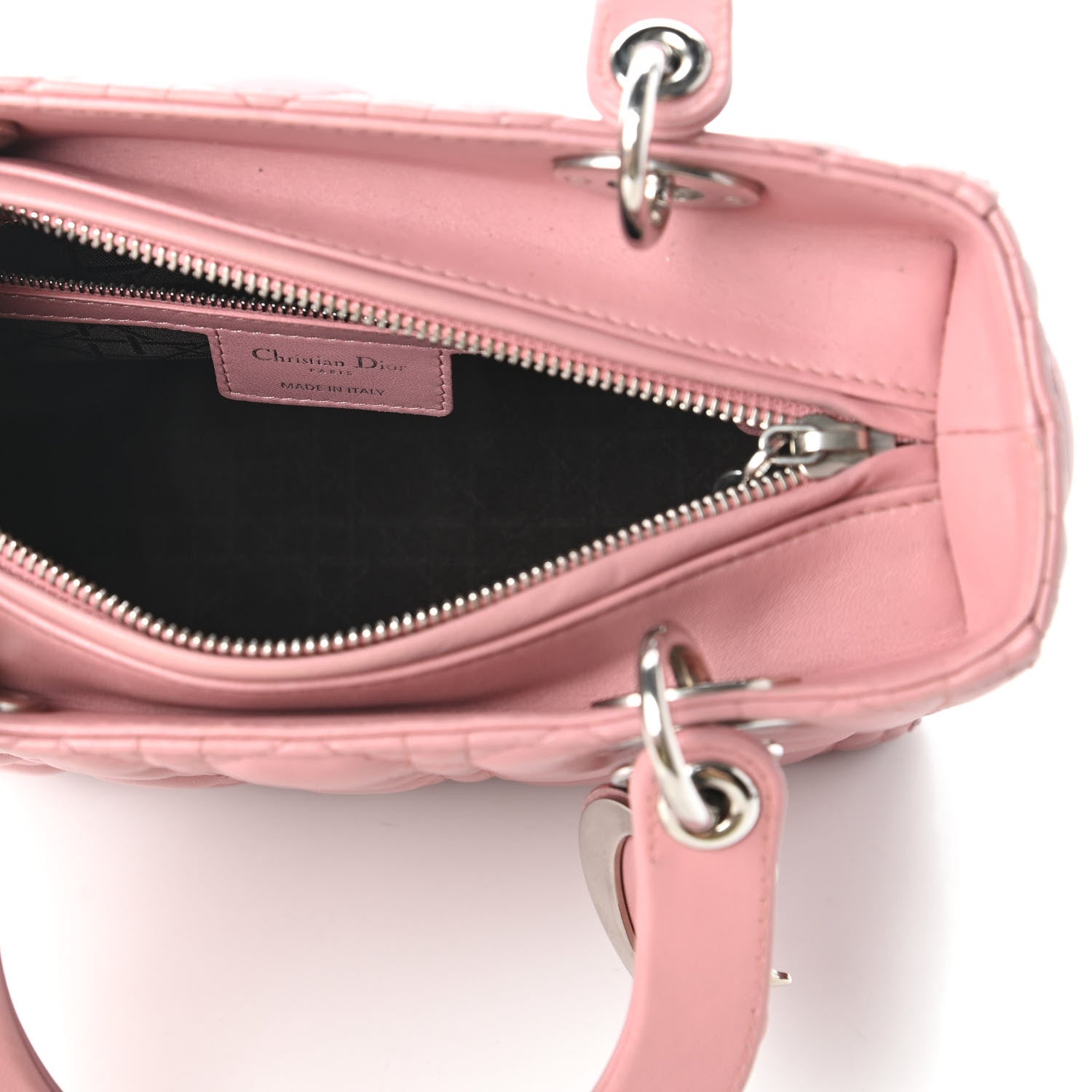 Christian Dior Lambskin Cannage Medium Lady Dior Pink 5 of 10