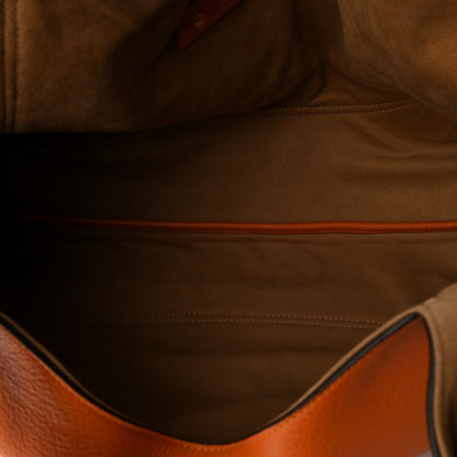 Gucci Grained Calfskin Softbit Maxi Shoulder Bag Orange 5 of 9