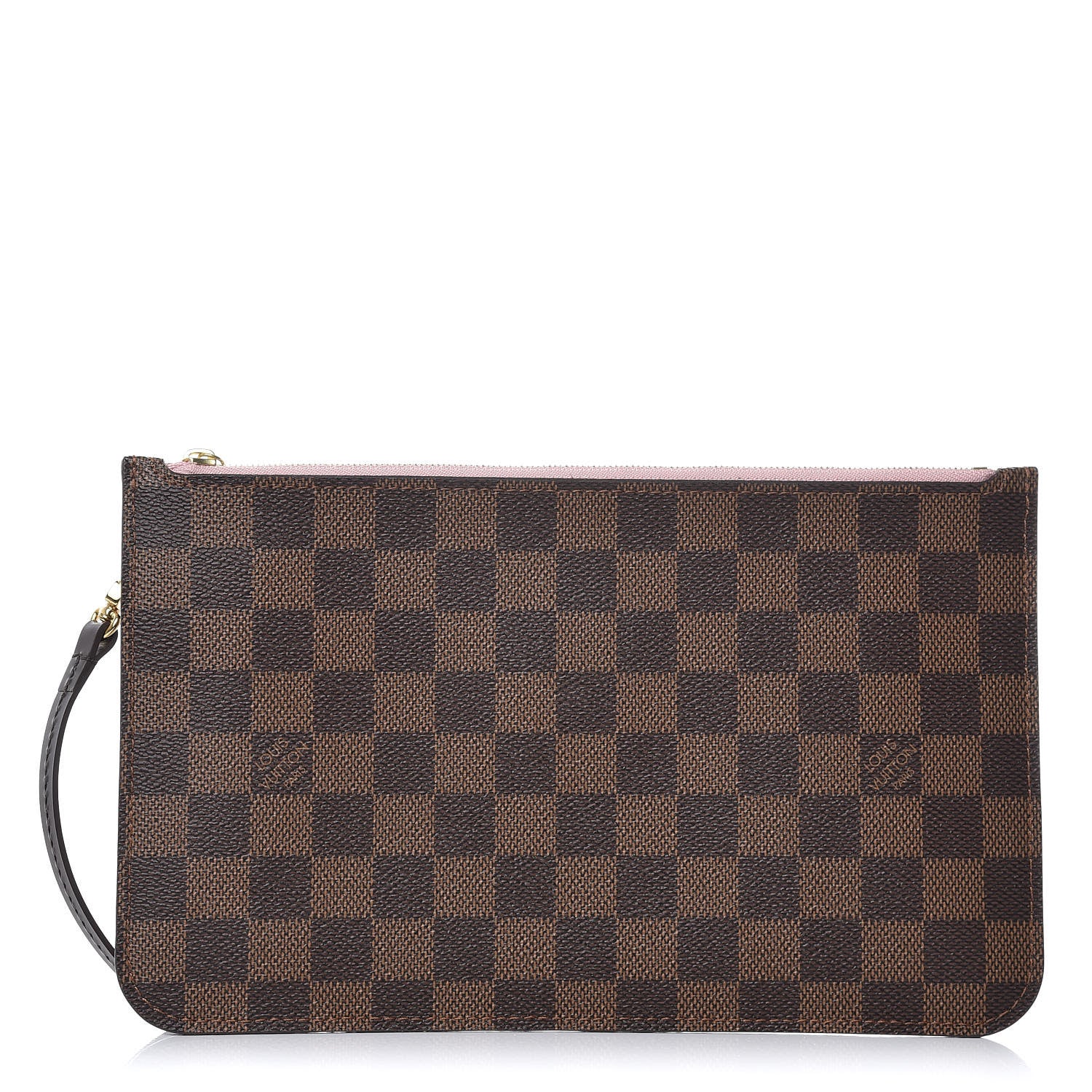 Louis Vuitton Damier Ebene Neverfull MM GM Pochette Rose Ballerine 1 of 8