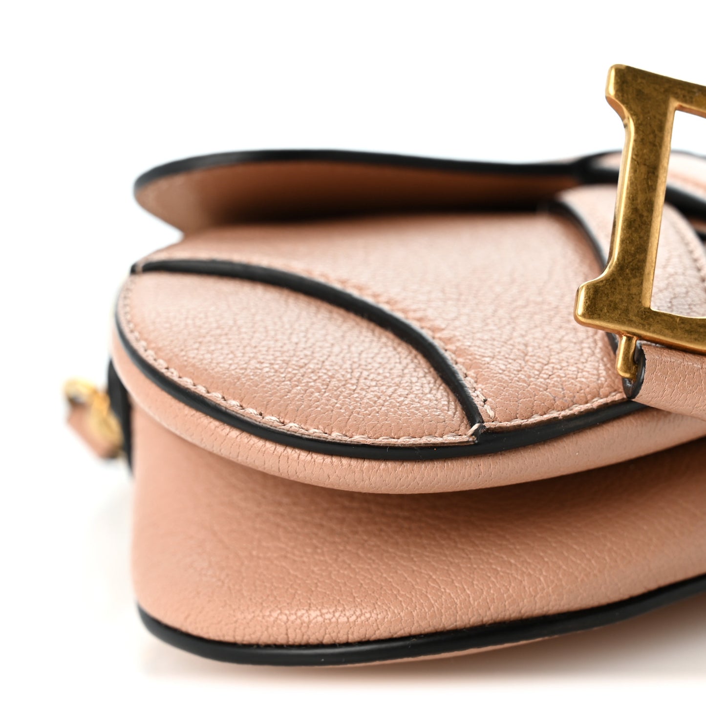 Goatskin Micro Saddle Bag Rose Des Vents