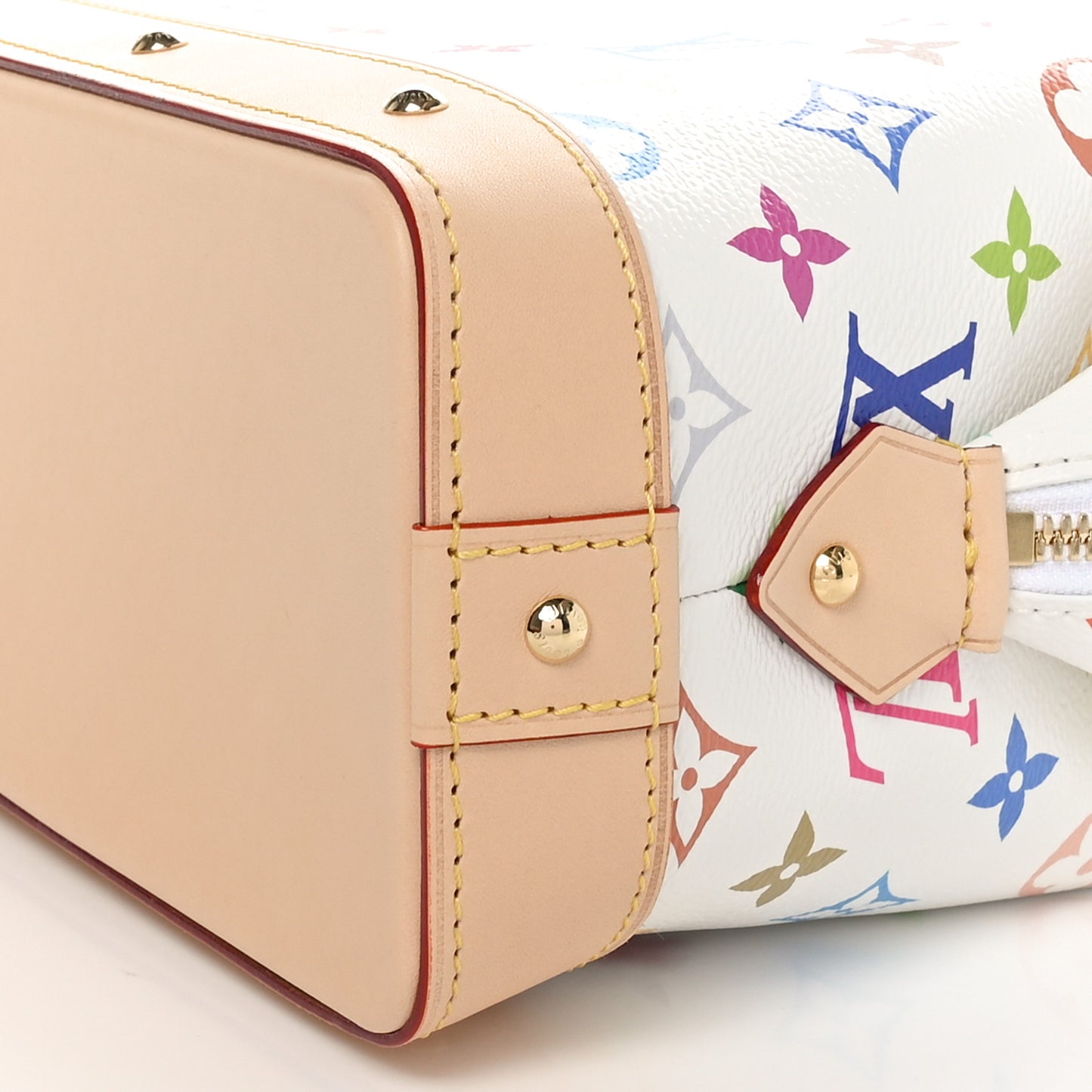 LV x TM Monogram Multicolor Cosmetic Pouch GM White