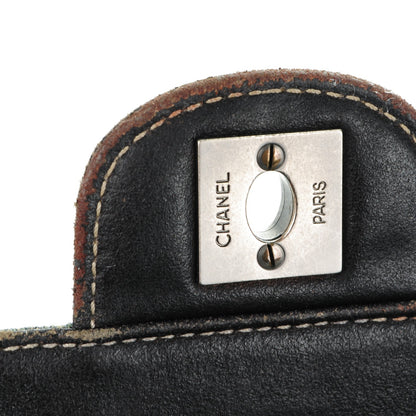 Chanel Denim Chocolate Bar Quilted East West Flap 6 of 13