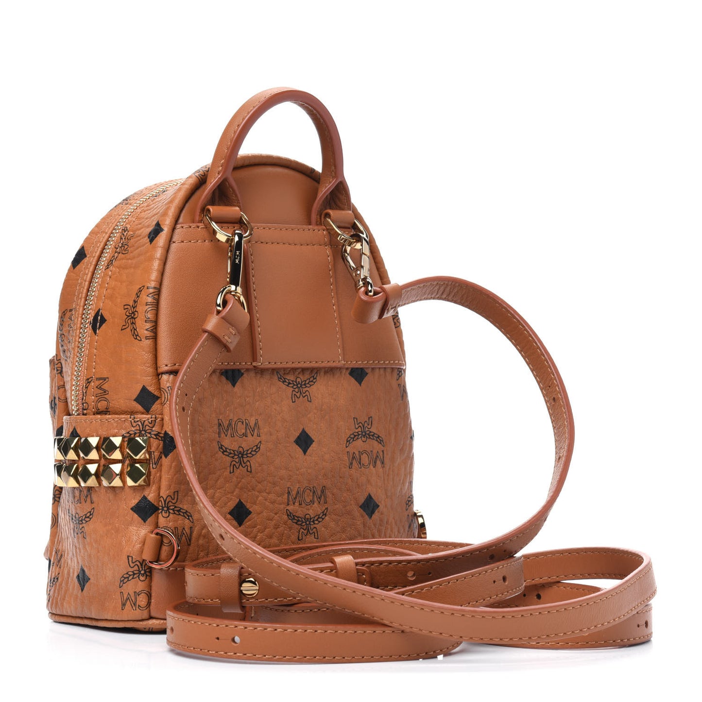 Visetos Side Stud X-Mini Stark Bebe Boo Backpack Cognac