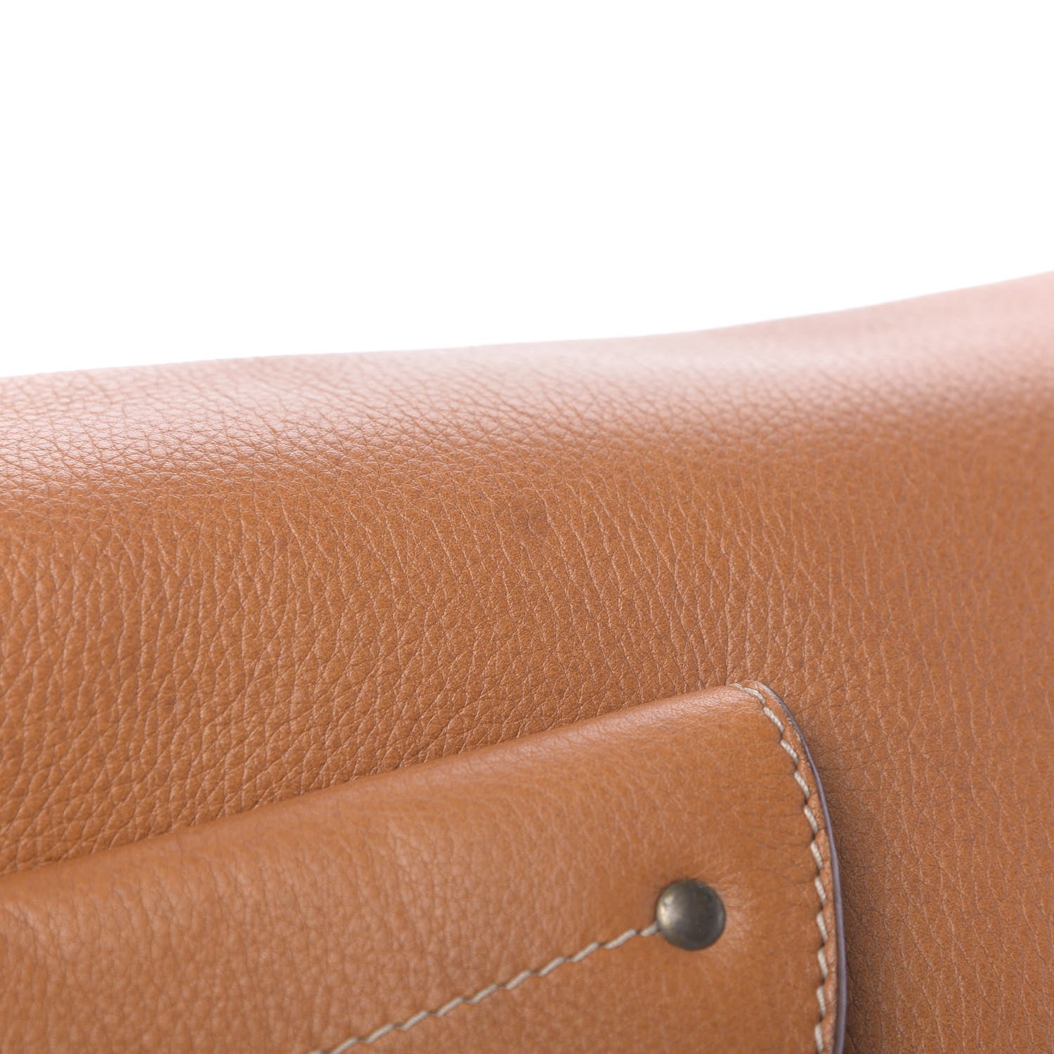 Christian Dior Calfskin Baudrier Saddle Bag Tan 9 of 15