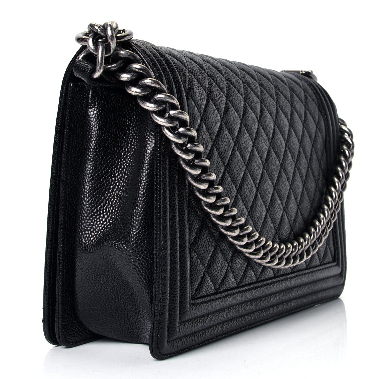 Chanel Caviar Quilted New Medium Boy Flap Black 2 of 4