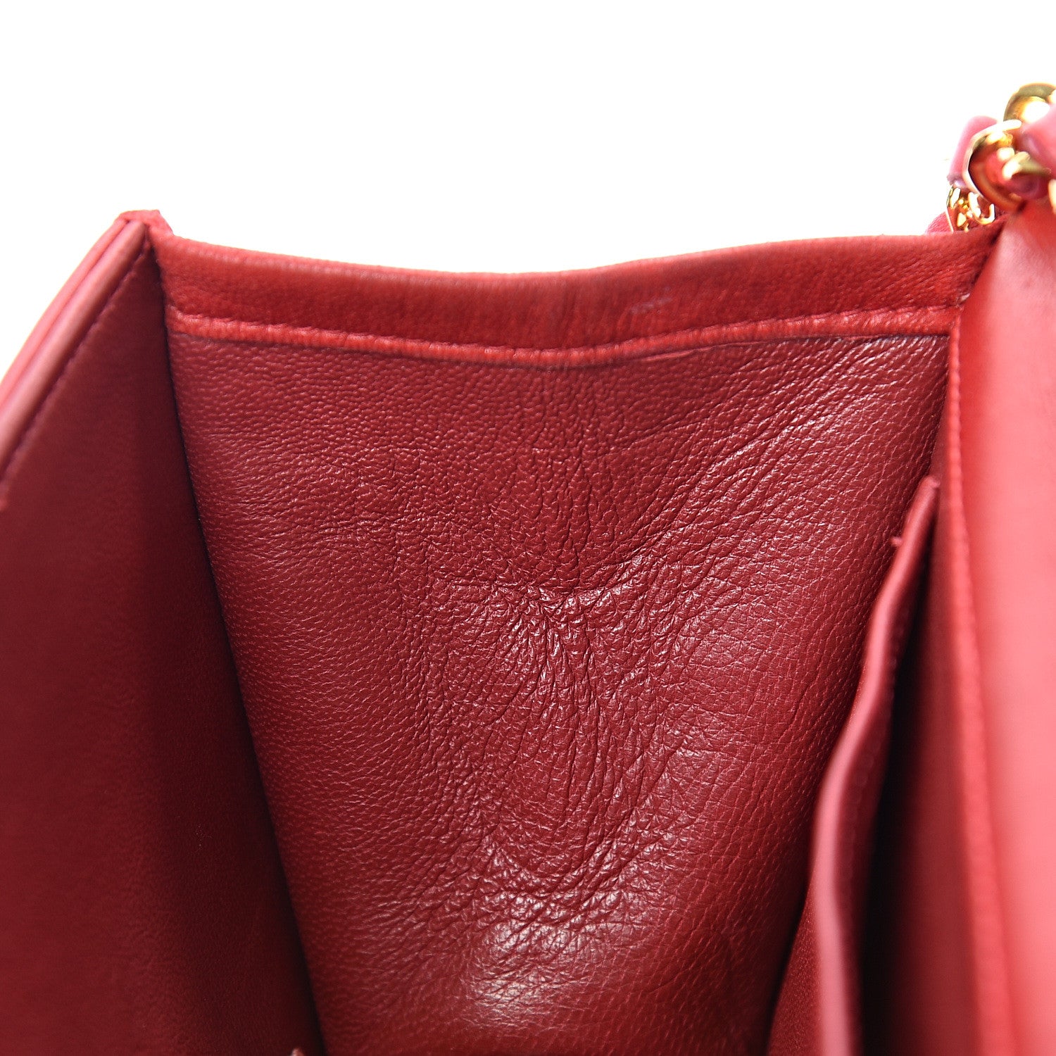 Chanel Lambskin Quilted Mini Flap Red 12 of 16