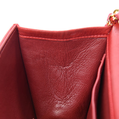 Chanel Lambskin Quilted Mini Flap Red 12 of 16