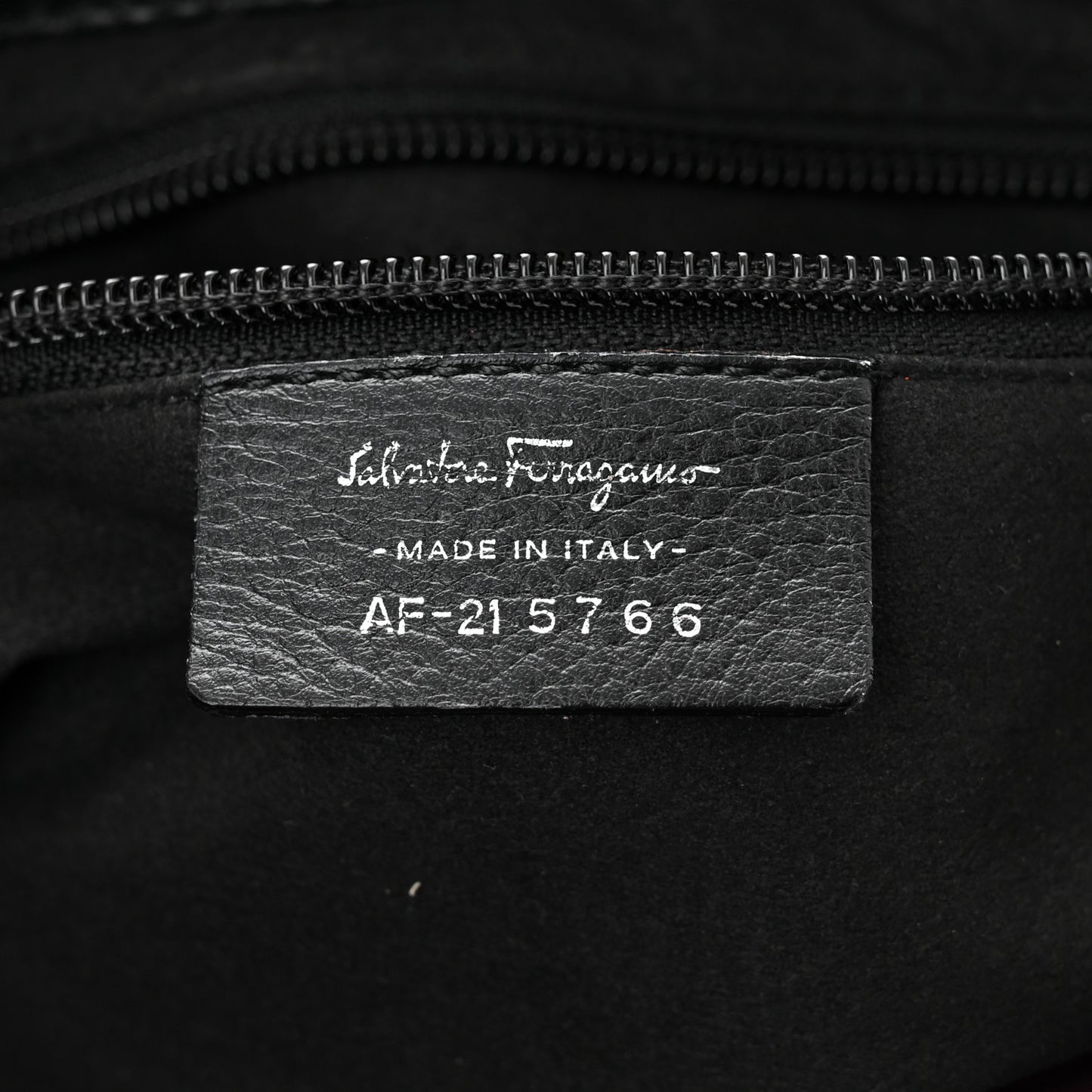 Grained Calfskin Shoulder Bag Black