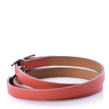Hermes Swift Hapi 3 MM Triple Tour Wrap Bracelet S Capucine 3 of 7