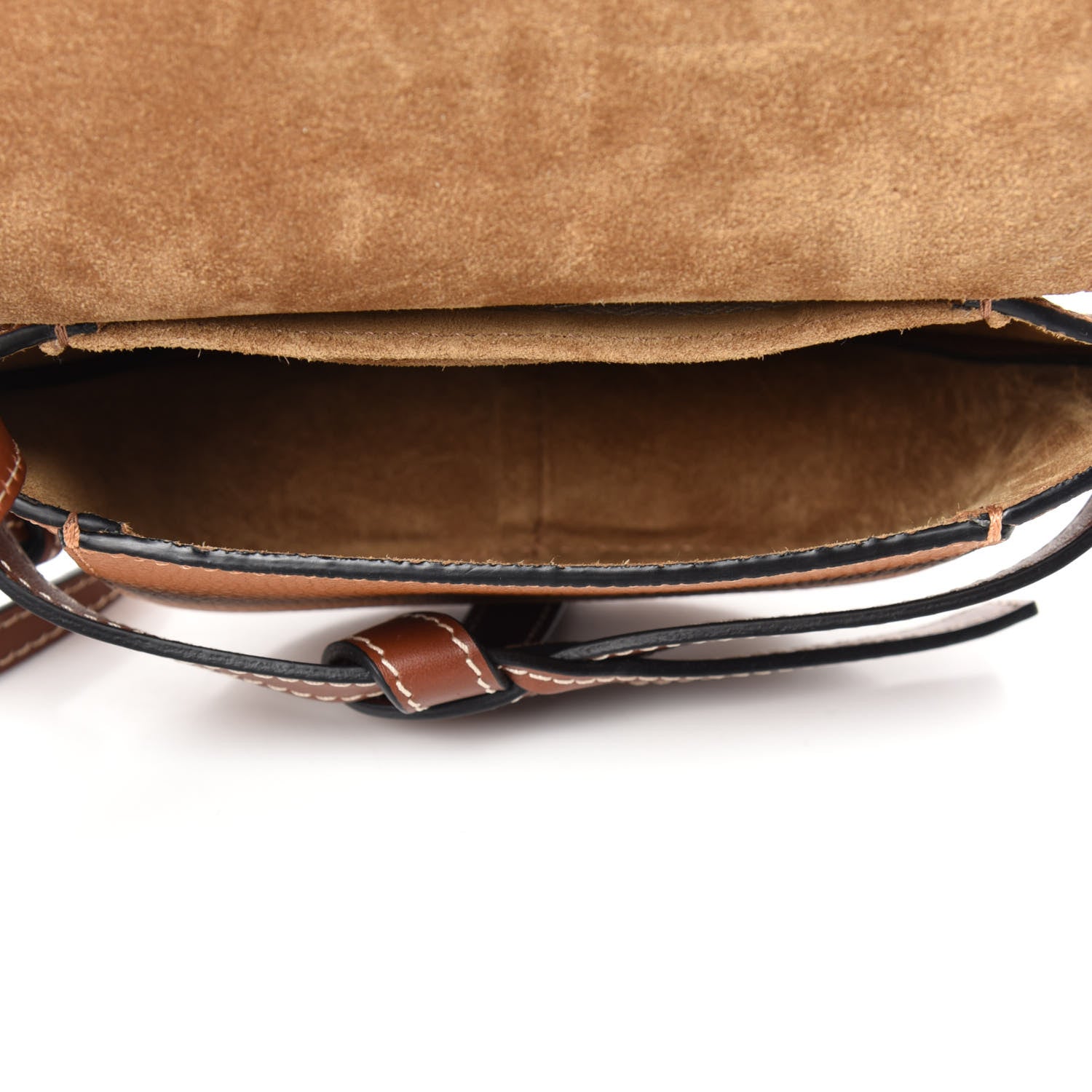Loewe Grained Calfskin Mini Gate Crossbody Bag Caramel Pecan 5 of 10