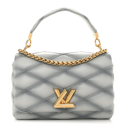Louis Vuitton Lambskin Malletage GO-14 MM Ecume 1 of 11