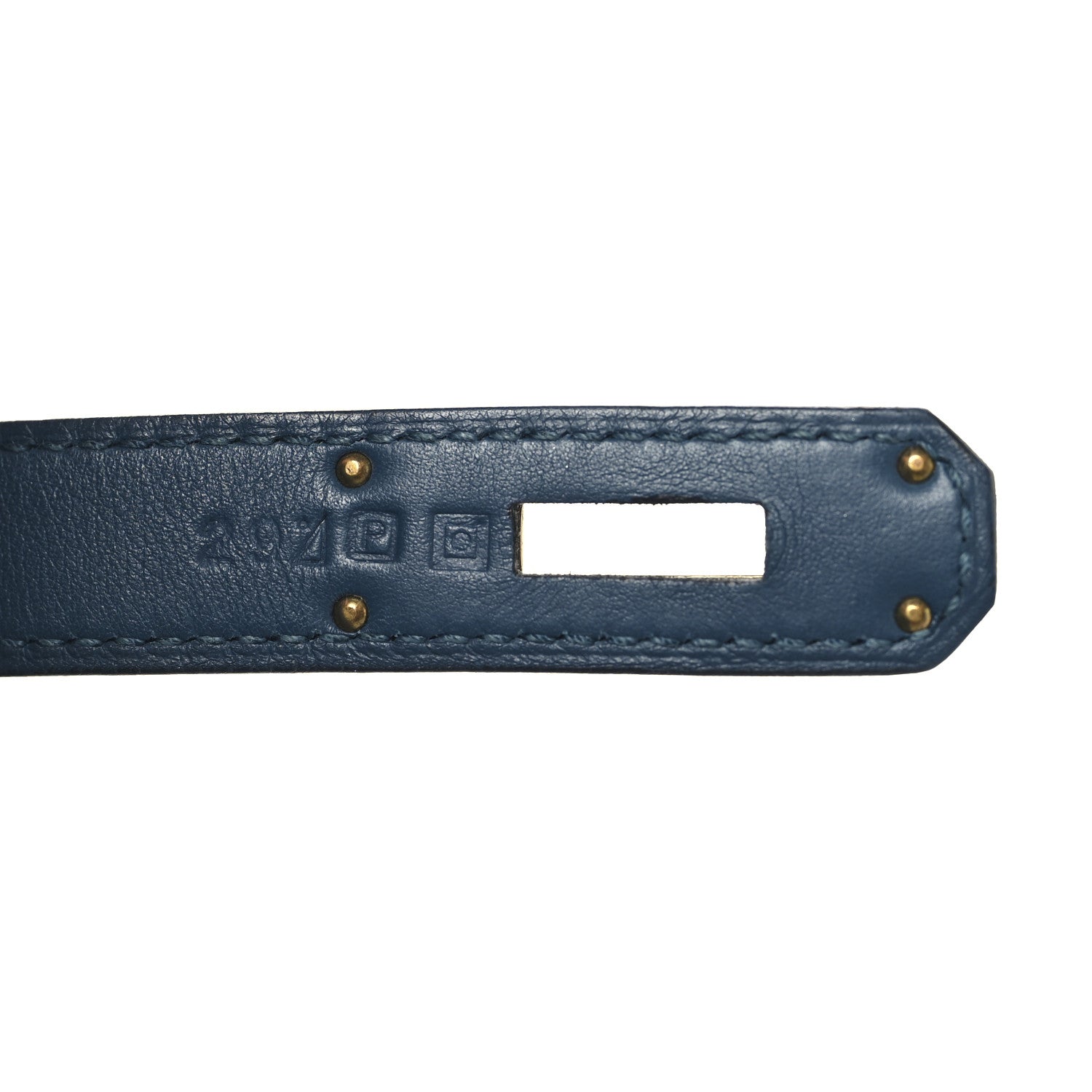 Hermes Veau Doblis Swift Grizzly Birkin 35 Bleu Thalassa 6 of 12