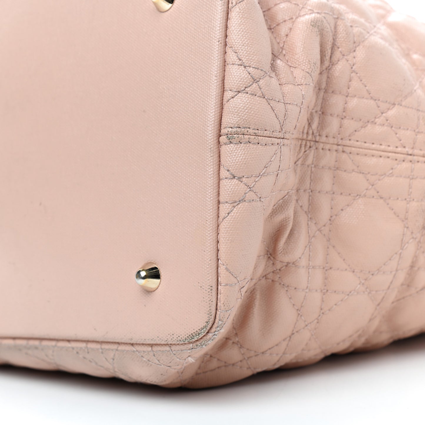 Coated Canvas Cannage Medium Panarea Tote Rosato