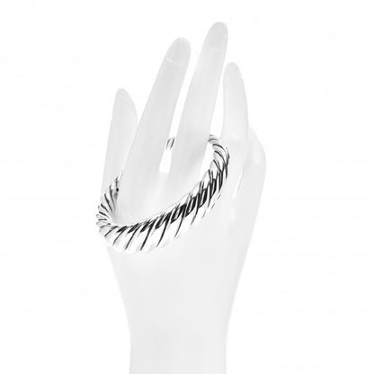David Yurman Sterling Silver 17mm Pure Form Cable Bracelet 2 of 4