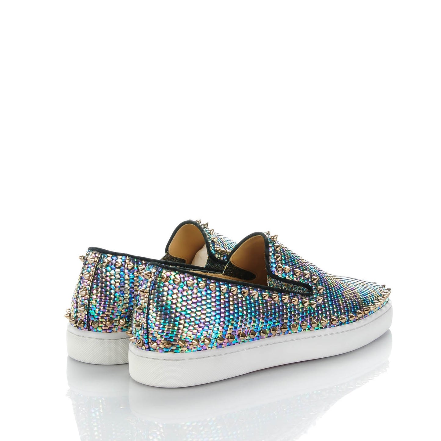 Mens Tresse Nacre Pik Boat Flats 42 Multicolor Colombe Metal