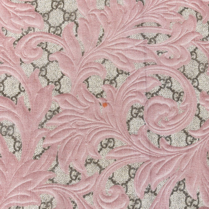 Gucci Modal Silk GG Monogram Big Arabesque Shawl Beige Pink 2 of 5