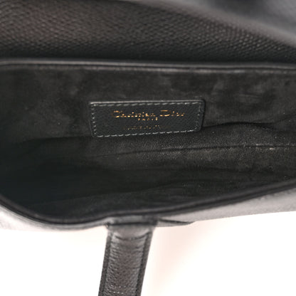 Christian Dior Grained Calfskin Mini Saddle Bag Black 5 of 10