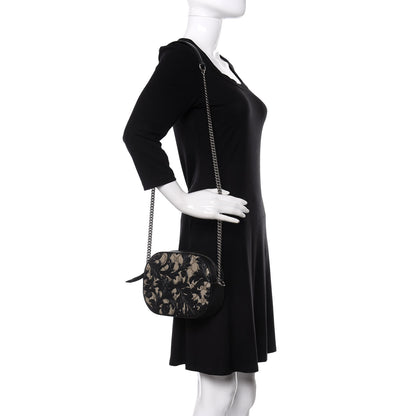 Gucci GG Supreme Monogram Arabesque Mini Chain Shoulder Bag Beige Black 2 of 10